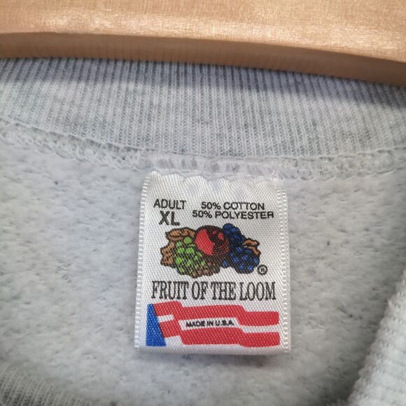 Fruit of The Loom Women's God Makes All Things New Sweatshirt XL Gray Vintage US - Picture 12 of 15